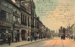 ROYAUME UNI - Angleterre - Leicester - Belgrave Gate - Colorisé - Animé - Carte Postale Ancienne - Leicester