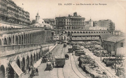 ALGERIE - Alger - Les Bouleards Et Les Rampes - Animé - Carte Postale Ancienne - Alger