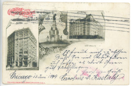 US 31 - 4087 DETROIT, Litho, U.S. - Old  Postcard - Used - 1899 - Detroit