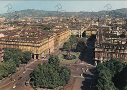 CARTOLINA  TORINO,PIEMONTE-PIAZZA STATUTO E PANORAMA-STORIA,MEMORIA,CULTURA,RELIGIONE,BELLA ITALIA,VIAGGIATA 1971 - Orte & Plätze