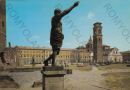 CARTOLINA  TORINO,PIEMONTE-PIAZZA S.GIOVANNI-LA CATTEDRALE,LE STATUE DI AUGUSTO E CESARE,BELLA ITALIA,NON VIAGGIATA - Lugares Y Plazas