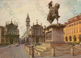 CARTOLINA  TORINO,PIEMONTE-PIAZZA S.CARLO-MEMORIA,CULTURA,RELIGIONE,IMPERO ROMANO,BELLA ITALIA,NON VIAGGIATA (1958) - Places & Squares