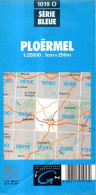 Carte IGN Ploermel (56) édition 1987 - Topographische Kaarten