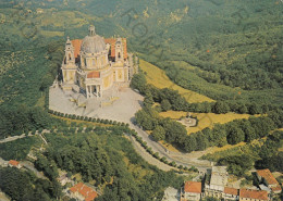 CARTOLINA  TORINO,PIEMONTE-SUPERGA DALL'AEREO-MEMORIA,CULTURA,RELIGIONE,IMPERO ROMANO,BELLA ITALIA,NON VIAGGIATA - Churches