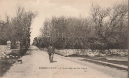 FRANCE - Pornichet - L'avenue De La Gare - Silhouette D'un Homme - Dos Non Divisé -  Carte Postale Ancienne - Pornichet