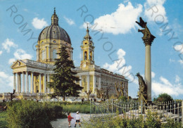 CARTOLINA  TORINO,PIEMONTE-BASILICA DI SUPERGA M.670-MEMORIA,CULTURA,RELIGIONE,IMPERO ROMANO,BELLA ITALIA,VIAGGIATA 1964 - Kirchen