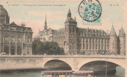FRANCE - Paris - Tribunal De Commerce Et Conciergerie - Colorisé - Carte Postale Ancienne - Autres Monuments, édifices