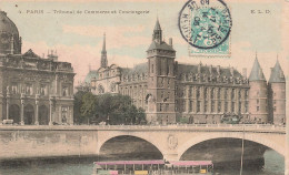 FRANCE - Paris - Tribunal De Commerce Et Conciergerie - Colorisé - Carte Postale Ancienne - Andere Monumenten, Gebouwen