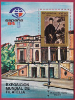 Nicaragua Block 157 Gestempelt, Briefmarkenausstellung ESPANA '84 In Madrid (Nr.2139) - Nicaragua