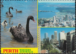 Australien - Perth - Air View - Street View - Black Swan - Nice Stamp - Perth