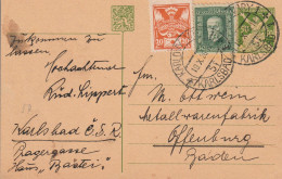 Tchécoslovaquie Entier Postal  Pour L'Allemagne 1926 - Postales