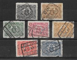 Belgique Colis Postaux N°128 à/to 134 1922-23 O - Oblitérés