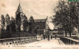 K0401 - PONT De CHÉRUY - D38 - Le Pont Et L'Église - Pont-de-Chéruy