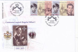 KING MIHAI COVERS FDC 2021,ROMANIA - FDC