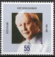 2004  Deutschland  Germany Mi. 2396 **MNH 100. Geburtstag Von Kurt Georg Kiesinger. - Ungebraucht