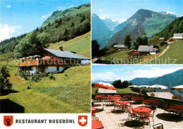 12767968 Braunwald GL Bergrestaurant Nussbuehl Terrasse Braunwald GL - Sonstige & Ohne Zuordnung