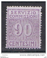 REGNO:  1913  SERVIZIO  COMMISSIONI  -  90 C. VIOLETTO  S.G. -  SASS. 3 - Fiscale Zegels