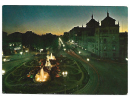 PASEO Y PLAZA DE ZORRILLA, NOCTURNA / THE ZORRILLA PROMENADE AND SQUARE, NOCTURNAL.-  VALLADOLID.- ( ESPAÑA ) - Valladolid