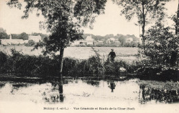 FRANCE - Noizay - Vue Générale Et Bords De La Cisse (Sud) - Enfant à La Pêche - Carte Postale Ancienne - Andere & Zonder Classificatie