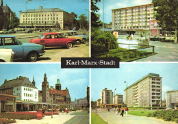 CHEMNITZ, KARL MARX STADT, MULTIPLE VIEWS, ARCHITECTURE, CARS, PARK, GERMANY - Chemnitz (Karl-Marx-Stadt 1953-1990)