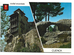 CASAS COLGADAS Y PUENTE ROMANO.-  CIUDAD ENCANTADA - CUENCA.- ( ESPAÑA) - Cuenca