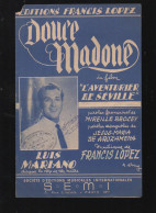 Partition "petit Format"  LUIS MARIANO Douce Madone   1954  (M6217 /AB) - Sonstige & Ohne Zuordnung