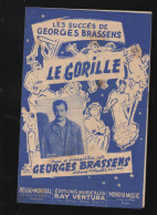 Partition "petit Format"  GEORGES BRASSENS  Le Gorille  1953 (M6217 /AC) - Otros & Sin Clasificación