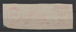 DDE Briefstück Mit Freistempel Gera 1951 Rot Stadt Und Kreissparkasse Gera - Máquinas Franqueo (EMA)