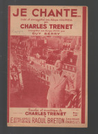 Partition "petit Format" CHARLES TRENET  Je Chante  1937   (M6217 /AF ) - Other & Unclassified