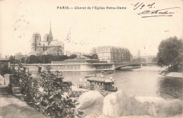 FRANCE - Paris - Chevet De L'église Notre Dame - Carte Postale Ancienne - Iglesias