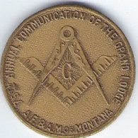 FRANC-MAÇONNERIE - 75ans The Grand Lodge Montana A.F.&A.M. - 1939 - Andere & Zonder Classificatie