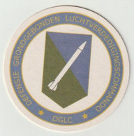 Bierviltje-bierdeckel-beermat DGLC Defensie Grondgebonden Luchtverdedigings Commando Volkel (NL) Reclamevilt Militair - Aviation