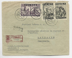 POLSKA POLAND 10 ZT + ZT X2 LETTRE COVER REC INOWROCLAW 16.10.1946 TO SUISSE - Brieven En Documenten