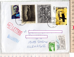 Frankreich 1991-1995, 2023  Kunst  Auf Brief/ Letter  100g ; Format/size ! - Lettres & Documents