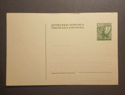Yugoslavia Slovenia 1980's Unused Stationary Card "dopisnica" With Preprinted 100 Dinara Stamp (No 3009) - Brieven En Documenten