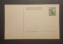 Yugoslavia Slovenia 1970's Unused Stationary Card "dopisnica" With Preprinted 0,80 Dinara Stamp (No 3013) - Storia Postale