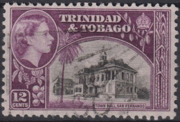 1953 Trinidad & Tobago (...-1961) ° Mi:TT 162, Sn:TT 79, Yt:TT 166, Town Hall, San Fernando - Trinidad & Tobago (...-1961)