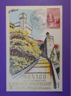 BN0 MONACO BELLE  CARTE 1954 MONTE CARLO  +BOURSE + AFF. INTERESSANT++ - Briefe U. Dokumente