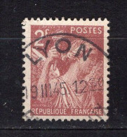 Timbres France 1944  / Iris N° 653 / Oblitérés Cachet Lyon - 1938-42 Mercurius