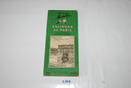 C305 Guide Michelin - Environs De Paris - 1953 1954 - 65frs - Michelin (guias)