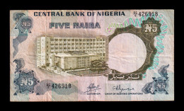 Nigeria 5 Naira ND (1973-1978) Pick 16a Bc/Mbc F/Vf - Nigeria