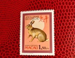 MACAO 1987 1v Année Du Lapin Neuf MNH ** YT 540 Mamíferos Mammals Säugetiere Mammiferi Mammifère CHINA MACAU - Rabbits