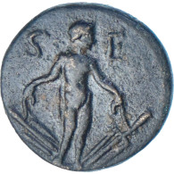 Corinthie, Tibère, Æ, 32-33, Corinth, Très Rare, Bronze, TTB+, RPC:1164a - Provincia