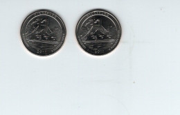 USA - Lot 2 Pièces 1/4 $ Vicksburg L Military Park  2011D + P  SPL/AU  KM.497 - Zonder Classificatie