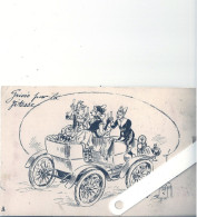 Illustrateur Alsace Kauffman, Auto, Dessin Humoristique, Edition TUCK - Kauffmann, Paul