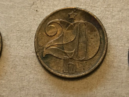 Münze Münzen Umlaufmünze Tschechoslowakei 20 Heller 1977 - Tchécoslovaquie