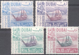 Dubai 1967, Ships, 4val - Dubai