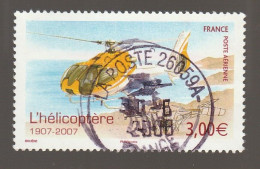 FRANCE 2007 TIMBRE OBLITERE CENTENAIRE DE L HELICOPTERE PA 70 OBLITERE - 1960-.... Usati