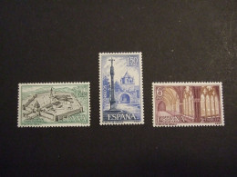 SPAIN 1967 - Michel 1728/1730 YT 1728/30 MNH** (P1406-TVN) - Abadías Y Monasterios