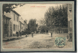CPA - LIVRON (26) - Aspect De L'avenue De La Gare En 1904 - Livron